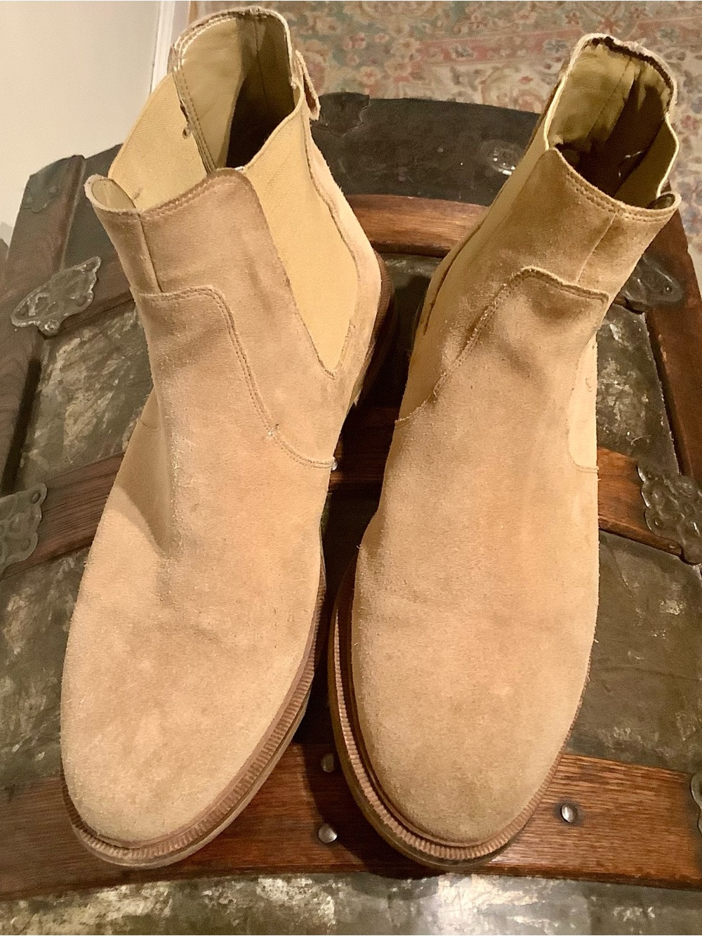 Clarks Foxwell Top suede Chelsea boots Sz 11.5 EUC - Picture 4 of 8